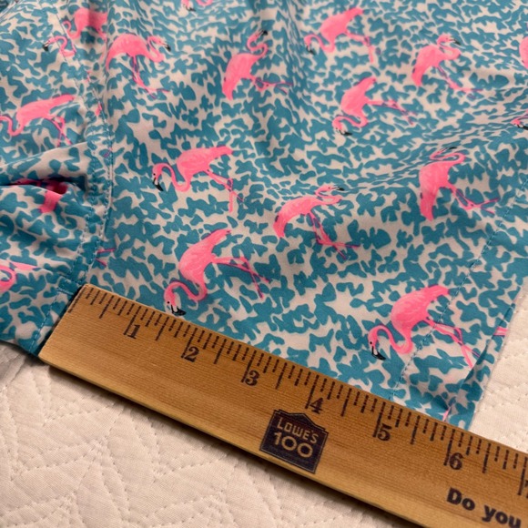 Chubbies Men's Swim Trunks Shorts 2X Large Flamingo Print Elastic Waist Pockets - Picture 11 of 14